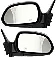 Driver and Passenger Side Mirrors, Power Adjust, Manual Folding, Heated, Paintable, No Signal Light, No Memory, No Puddle Light, No Auto-Dimming, No Blind Spot Feature