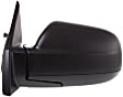 Driver and Passenger Side Mirrors, Power Adjust, Manual Folding, Heated, Textured Black, No Signal Light, No Memory, No Puddle Light, No Auto-Dimming, No Blind Spot Feature