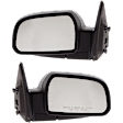 Driver and Passenger Side Mirrors, Power Adjust, Manual Folding, Non-Heated, Paintable, No Signal Light, No Memory, No Puddle Light, No Auto-Dimming, No Blind Spot Feature