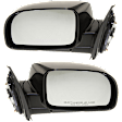 Driver and Passenger Side Mirror, Power Adjust, Heated, Manual Folding, Paintable, No Signal Light, No Memory, No Puddle Light, No Auto-Dim, No Blind Spot Feature