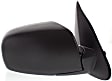 Driver and Passenger Side Mirror, Power Adjust, Non-Heated, Manual Folding, Textured Black, No Signal Light, No Memory, No Puddle Light, No Auto-Dim, No Blind Spot Feature