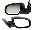 Driver and Passenger Side Mirror, Power Adjust, Heated, Manual Folding, Textured Black, No Signal Light, No Memory, No Puddle Light, No Auto-Dim, No Blind Spot Feature