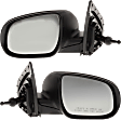 Driver and Passenger Side Non-Towing Mirrors, Manual Adjust, Manual Folding, Non-Heated, Textured Black, No Signal Light, No Memory, No Puddle Light, No Auto-Dimming