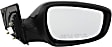 Driver and Passenger Side Mirror, Power Adjust, Heated, Manual Folding, Paintable, No Signal Light, No Memory, No Puddle Light, No Auto-Dimming, No Blind Spot Feature