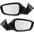 Driver and Passenger Side Mirrors, Power Adjust, Manual Folding, Heated, Paintable, No Signal Light, Memory, Puddle Light, Auto-Dimming, and Blind Spot Feature, For Models Without Panoramic Roof