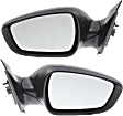 Driver and Passenger Side Mirrors, Power Adjust, Manual Folding, Heated, Textured Black, No Signal Light, No Memory, No Puddle Light, No Auto-Dimming, No Blind Spot Feature
