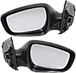 Driver and Passenger Side Mirrors, Power Adjust, Manual Folding, Non-Heated, Paintable, In-housing Signal Light, No Memory, No Puddle Light, No Auto-Dimming, No Blind Spot Feature