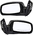 Driver and Passenger Side Mirrors, Power Adjust, Manual Folding, Non-Heated, Paintable, In-housing Signal Light, No Memory, No Puddle Light, No Auto-Dimming, No Blind Spot Feature