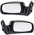 Driver and Passenger Side Mirrors, Power Adjust, Manual Folding, Non-Heated, Paintable, No Signal Light, No Memory, No Puddle Light, No Auto-Dimming, No Blind Spot Feature