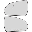 Driver and Passenger Side Mirror Glasses, Non-Heated, No Blind Spot Feature, with Backing Plate, USA/Korea Built Vehicle