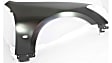 Front, Driver and Passenger Side Fenders, With turn signal light hole, CAPA CERTIFIED