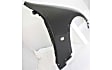 Front, Driver and Passenger Side Fenders, With turn signal light hole, CAPA CERTIFIED
