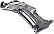Front, Driver and Passenger Side, Front and Rear Section, Fender Liner, 2-Door, Coupe