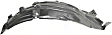 Front, Driver and Passenger Side, Rear Section, Fender Liner, 2-Door, Coupe