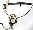 Front, Driver and Passenger Side Power Window Regulator, With Motor