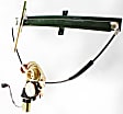 Front, Driver and Passenger Side Power Window Regulator, With Motor