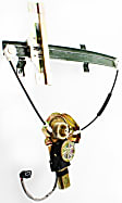 Front, Driver and Passenger Side Power Window Regulator, With Motor