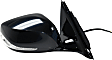 2014 Infiniti Q50 - Driver and Passenger Side Mirror, For Models Without Around View Monitor, Power Adjust, Heated, Paintable, Manual Folding, In-housing Signal Light, No Blind Spot Feature, No Memory, No Puddle Light, No Auto-Dimming