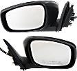 Driver and Passenger Side Mirrors, Power Adjust, Heated, Manual Folding, Paintable, No Signal Light, With Memory, No Puddle Light, Auto-Dimming and Blind Spot Feature, Coupe