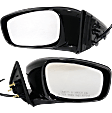 Driver and Passenger Side Mirrors, Power, Non-Heated, Manual Folding, Paintable, No Signal Light, Memory, Puddle Light, Auto-Dimming and Blind Spot Feature, Sedan