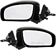 Driver and Passenger Side Mirrors, Power, Heated, Manual Folding, Paintable, No Signal Light, Memory, Puddle Light, Auto-Dimming and Blind Spot Feature, Sedan