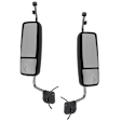 Driver and Passenger Side Mirror, Power Adjust, Heated, Manual Folding, Paintable, In-glass Signal Light, No Memory, No Puddle Light, No Auto-Dim, No Blind Spot Feature