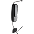 Driver and Passenger Side Mirror, Power Adjust, Heated, Manual Folding, Paintable, In-glass Signal Light, No Memory, No Puddle Light, No Auto-Dim, No Blind Spot Feature