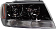 1999-2004 Jeep Grand Cherokee - Driver and Passenger Side Halogen Headlight, With bulb(s), OE Replacement, Sport Utility