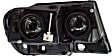 1999-2004 Jeep Grand Cherokee - Driver and Passenger Side Halogen Headlight, With bulb(s), OE Replacement, Sport Utility