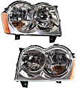 Driver and Passenger Side Halogen Headlight, With bulb(s), OE Replacement, CAPA Certified