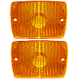 Front, Driver and Passenger Side Turn Signal Light, Without bulb(s)