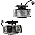 Front, Driver and Passenger Side Fog Lights, With bulb(s), Halogen, Mid-Size