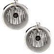 Front, Driver and Passenger Side Halogen Fog Light, With bulb(s)
