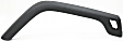 Fender Flares - Front, Driver and Passenger Side, Textured Black, With 3-3/4" Wide Fender Flare, For Models With 3-3/4" Wide Fender Flare