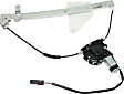 Rear, Driver and Passenger Side Power Window Regulator, With Motor