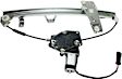 Front and Rear, Driver and Passenger Side Power Window Regulator, With Motor