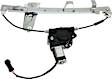 Front and Rear, Driver and Passenger Side Power Window Regulator, With Motor
