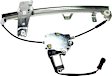 Front and Rear, Driver and Passenger Side Power Window Regulator, With Motor
