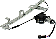 Front, Driver and Passenger Side Power Window Regulator, With Motor