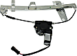Front, Driver and Passenger Side Power Window Regulator, With Motor