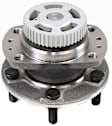 4-Wheel Set Front and Rear, Driver and Passenger Side Wheel Hubs, With Bearing, For 15, 16 and 17 in. Wheels