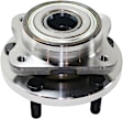 4-Wheel Set Front and Rear, Driver and Passenger Side Wheel Hubs, With Bearing, For 15, 16 and 17 in. Wheels