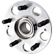 2002 Honda Accord LX - Front and Rear Wheel Hub, With Rear Disc Brake, 5 Lugs