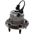 Rear, Driver and Passenger Side Wheel Hub, 5 Lugs, With Bearing, With Sensor