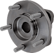 Front and Rear, Driver and Passenger Side Wheel Hub, 5 Lugs, With Bearing,, 3.5L, 6Cyl