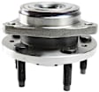 Front, Driver and Passenger Side Wheel Hub, 5 Lugs, With Bearing