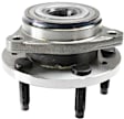 Front, Driver and Passenger Side Wheel Hub, 5 Lugs, With Bearing