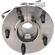 Front, Driver and Passenger Side Wheel Hub, 5 Lugs, With Bearing, With Sensor