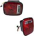 SET-J5457197 Driver and Passenger Side Halogen Tail Light, Without bulb(s), OE Replacement