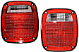 Driver and Passenger Side Halogen Tail Light, With bulb(s), OE Replacement